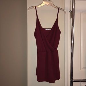 Kimchi Blue maroon romper